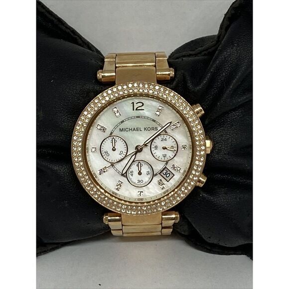 Michael Kors Parker MK5491 Womens Stainless Steel Analog Dial Quartz Watch MP773 - Picture 1 of 12